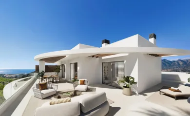 Nybyggede leiligheter med havutsikt i Las Lagunas de Mijas