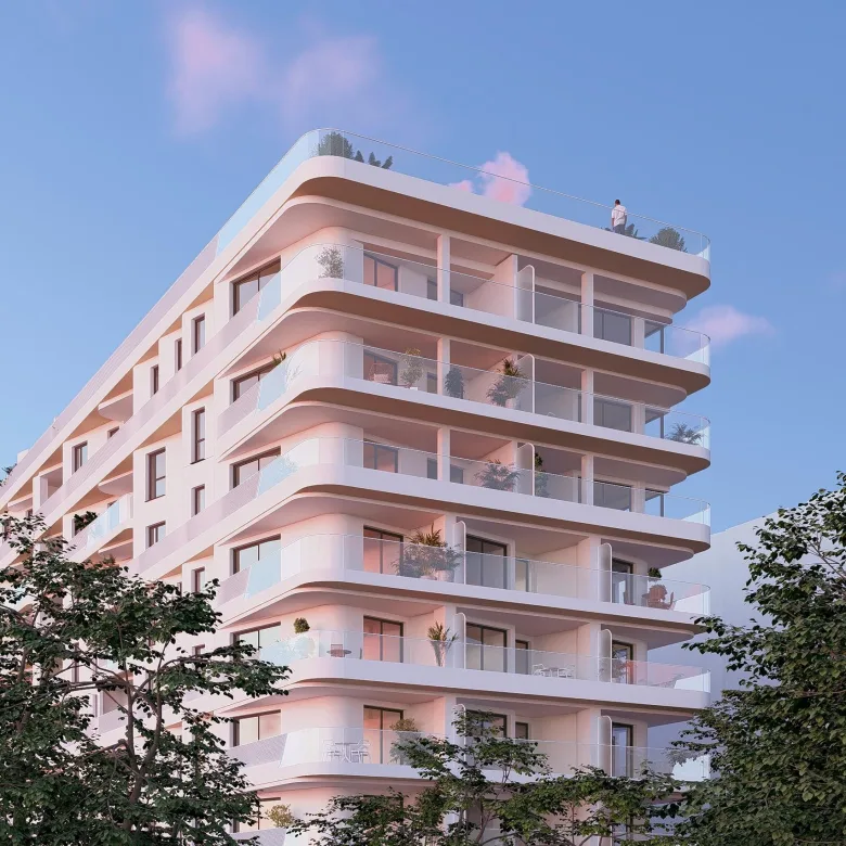 Planskisse — Eksklusive leiligheter og penthouse-leiligheter ved sjøen i Villajoyosa med panoramautsikt over Middelhavet