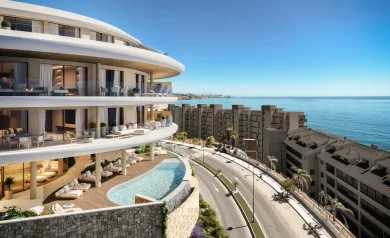Luxury Sea View Apartments 100 m from the Beach in Carvajal, Fuengirola
