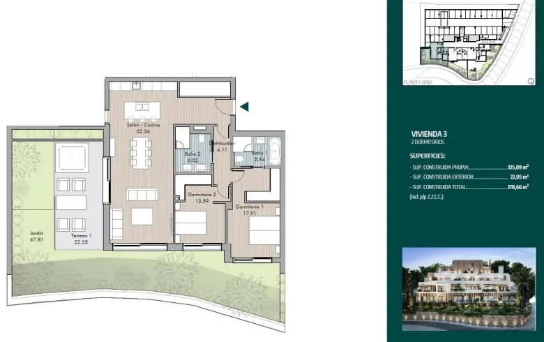 Planskisse — Luksuriøse nybyggede leiligheter og penthouse-leiligheter i Rio Real Marbella nær stranden