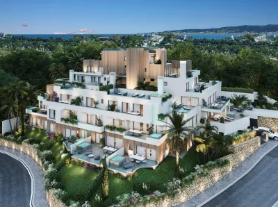 Luksuriøse nybyggede leiligheter og penthouse-leiligheter i Rio Real Marbella nær stranden