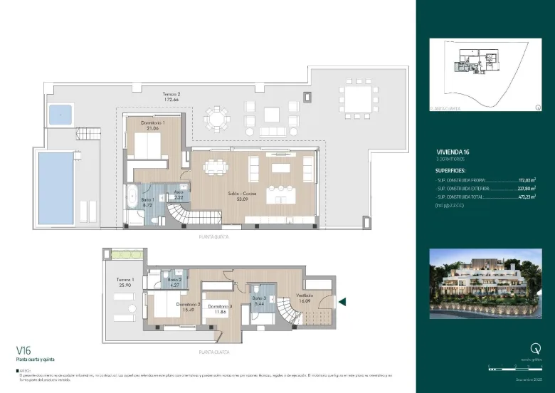 Planskisse — Luksuriøse nybyggede leiligheter og penthouse-leiligheter i Rio Real Marbella nær stranden