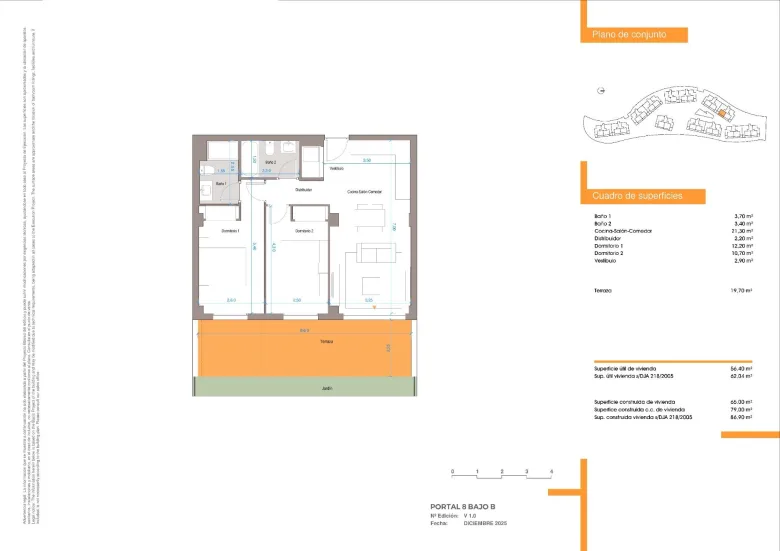 Planskisse — New Build Apartments at Baviera Golf in Vélez Málaga Just 1500 m from the Sea
