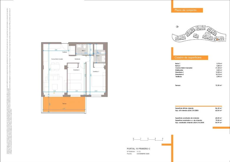 Planskisse — New Build Apartments at Baviera Golf in Vélez Málaga Just 1500 m from the Sea