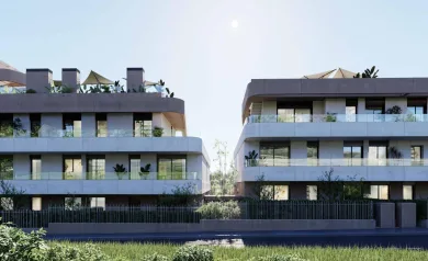 Nybygde leiligheter til salgs i Estepona Golf med utsikt over havet og golfbanen