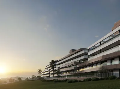 Nybygde leiligheter til salgs i Estepona Golf med utsikt over havet og golfbanen