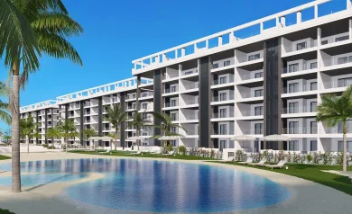 NEW BUILD GATED URBANIZATION IN TORREVIEJA ONLY 700M FROM THE BEACH